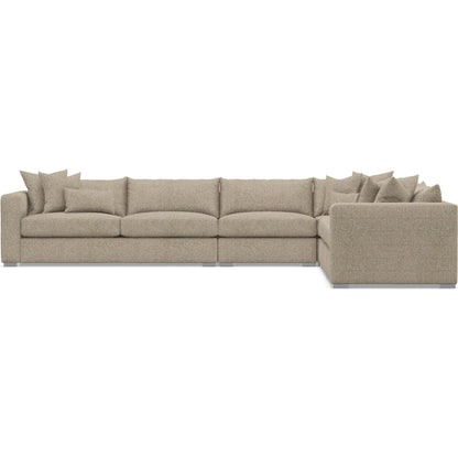 Helena 4-Piece Fabric Sectional by Bernhardt in stainless steel. Made from unique in a unique style.