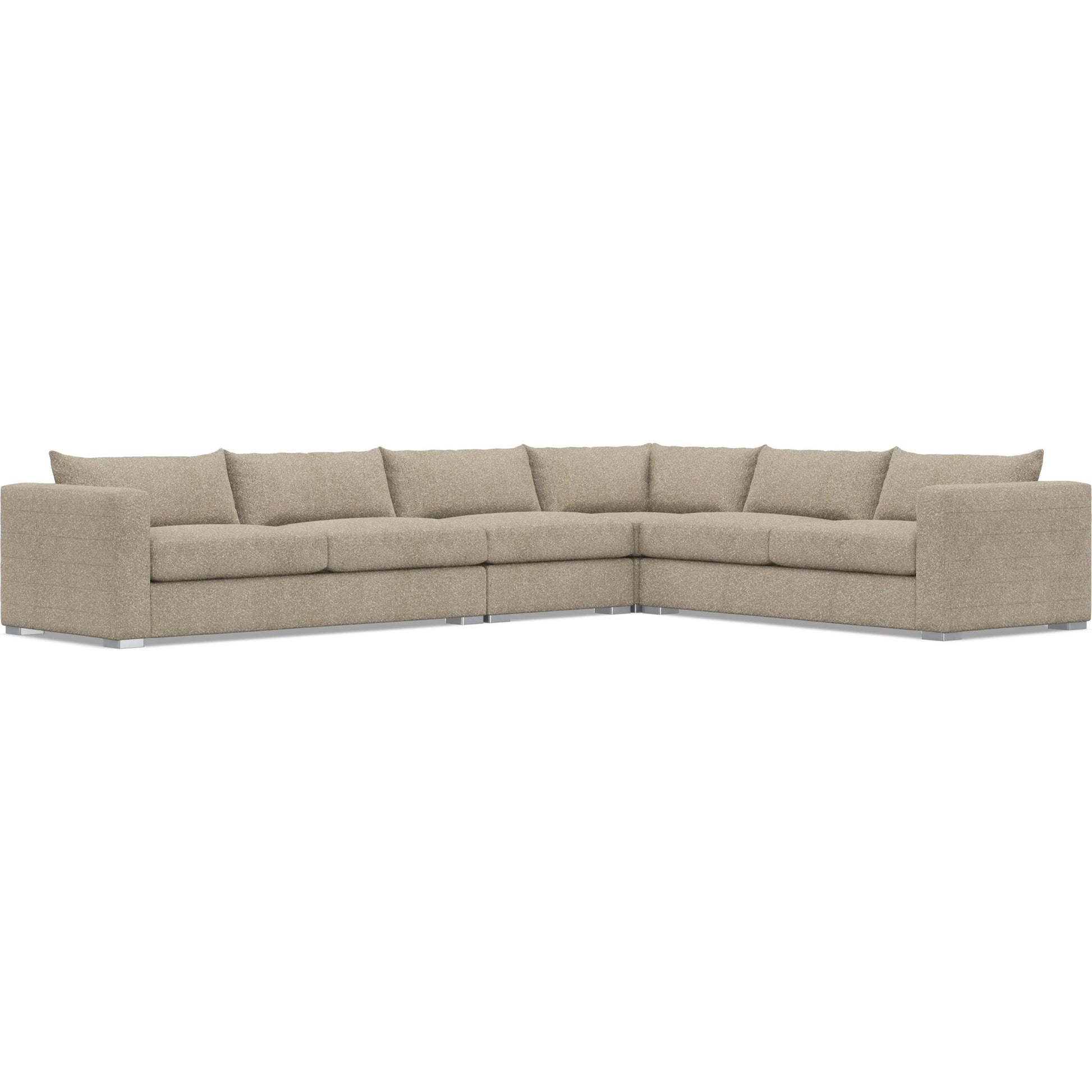 Helena 4-Piece Fabric Sectional by Bernhardt in stainless steel. Made from unique in a unique style.
