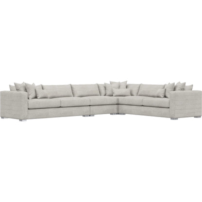 Helena 4-Piece Fabric Sectional by Bernhardt in stainless steel. Made from unique in a unique style.