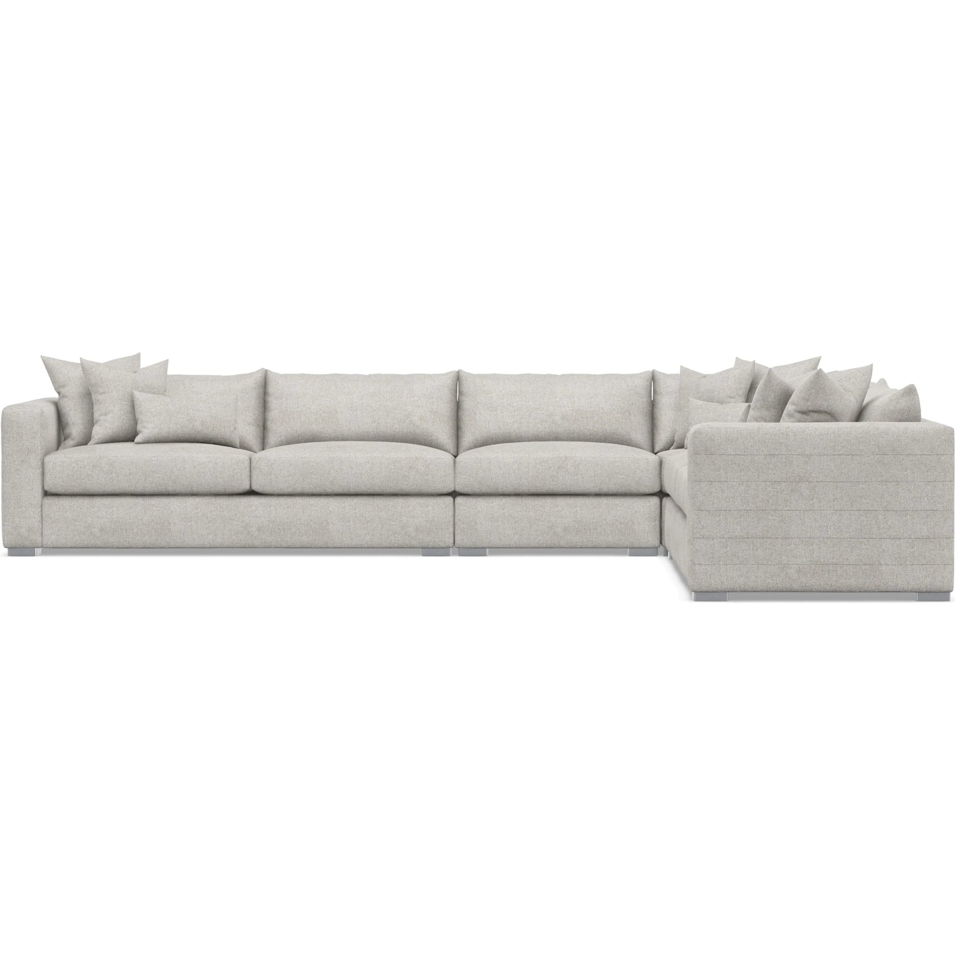 Helena 4-Piece Fabric Sectional by Bernhardt in stainless steel. Made from unique in a unique style.