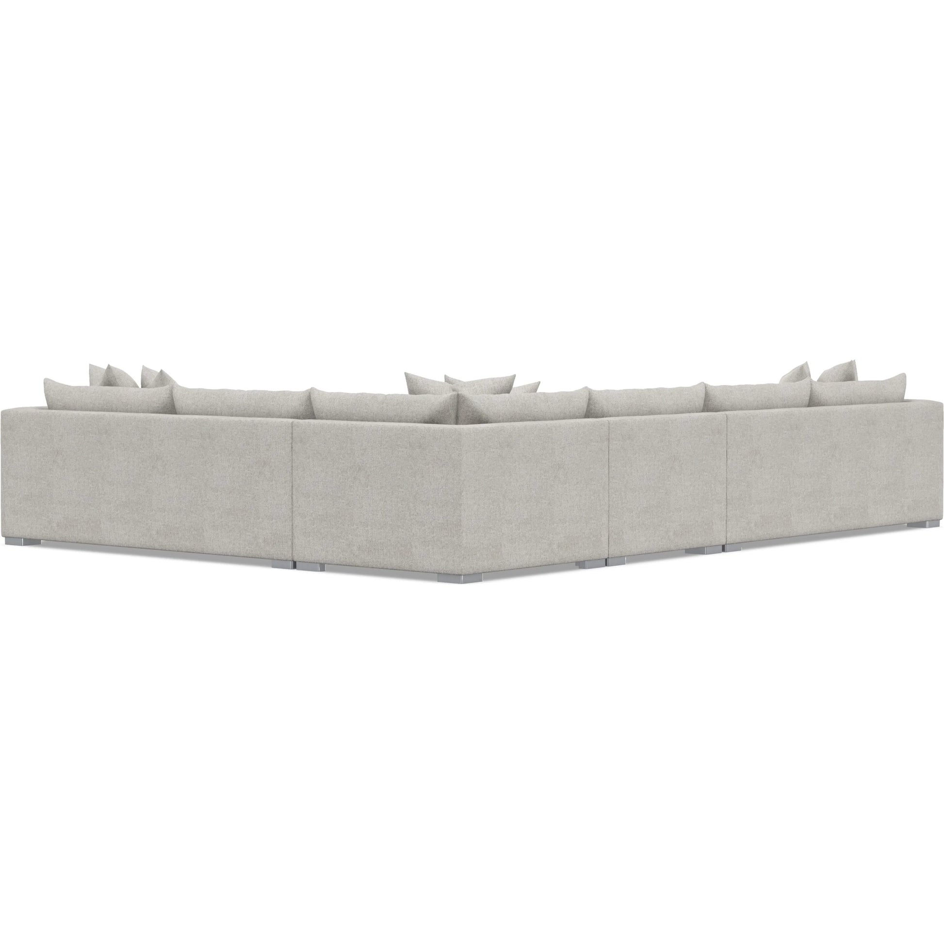 Helena 4-Piece Fabric Sectional by Bernhardt in stainless steel. Made from unique in a unique style.