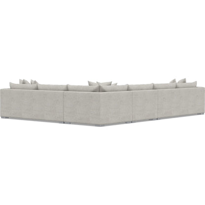 Helena 4-Piece Fabric Sectional by Bernhardt in stainless steel. Made from unique in a unique style.