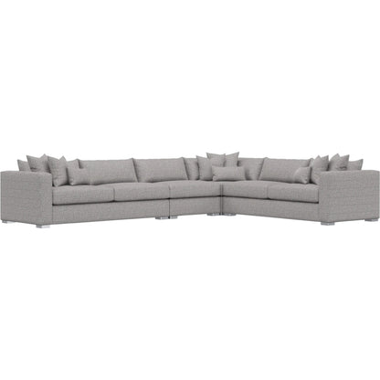 Helena 4-Piece Fabric Sectional by Bernhardt in stainless steel. Made from unique in a unique style.