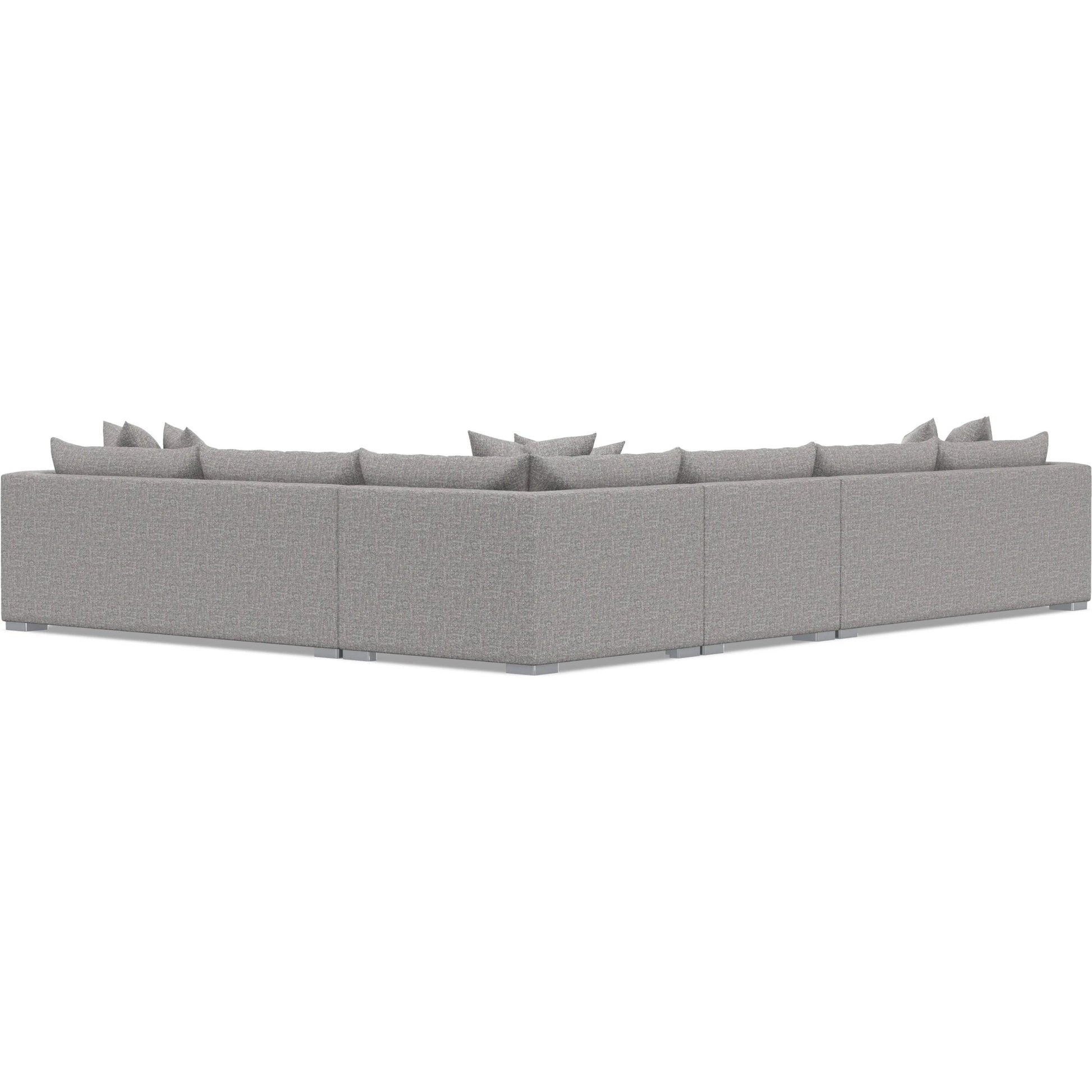 Helena 4-Piece Fabric Sectional by Bernhardt in stainless steel. Made from unique in a unique style.