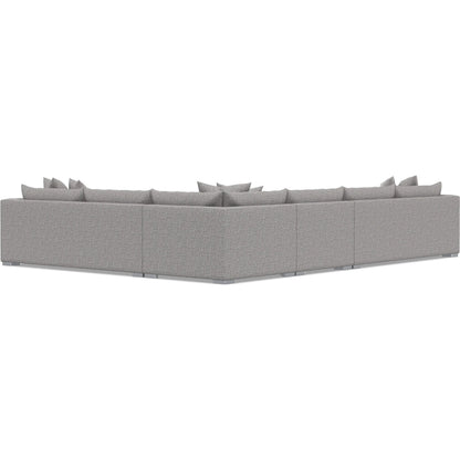 Helena 4-Piece Fabric Sectional by Bernhardt in stainless steel. Made from unique in a unique style.