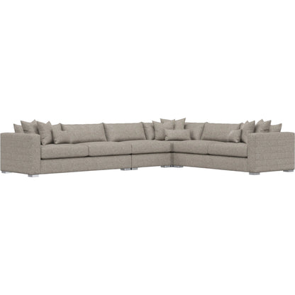Helena 4-Piece Fabric Sectional by Bernhardt in stainless steel. Made from unique in a unique style.