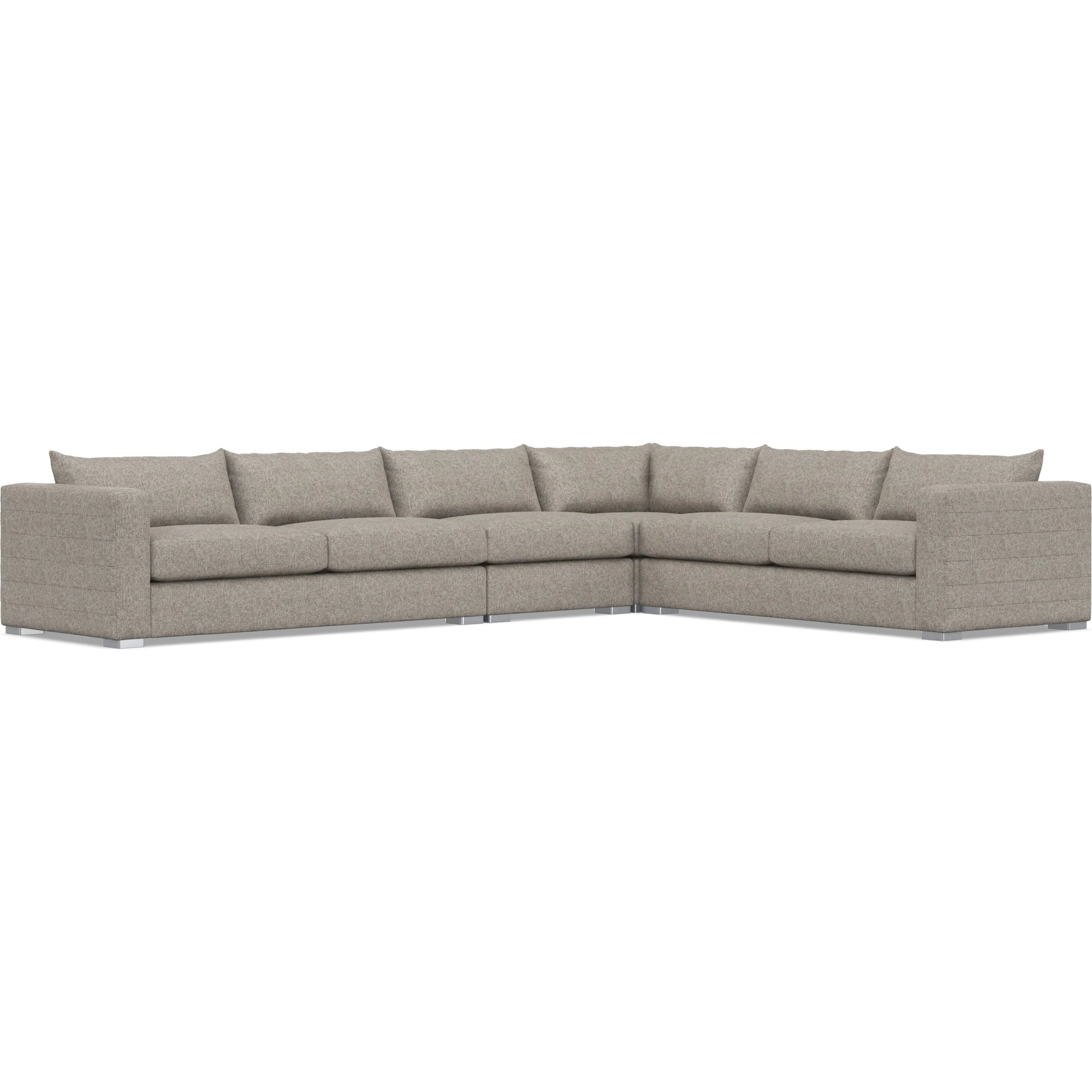 Helena 4-Piece Fabric Sectional by Bernhardt in stainless steel. Made from unique in a unique style.
