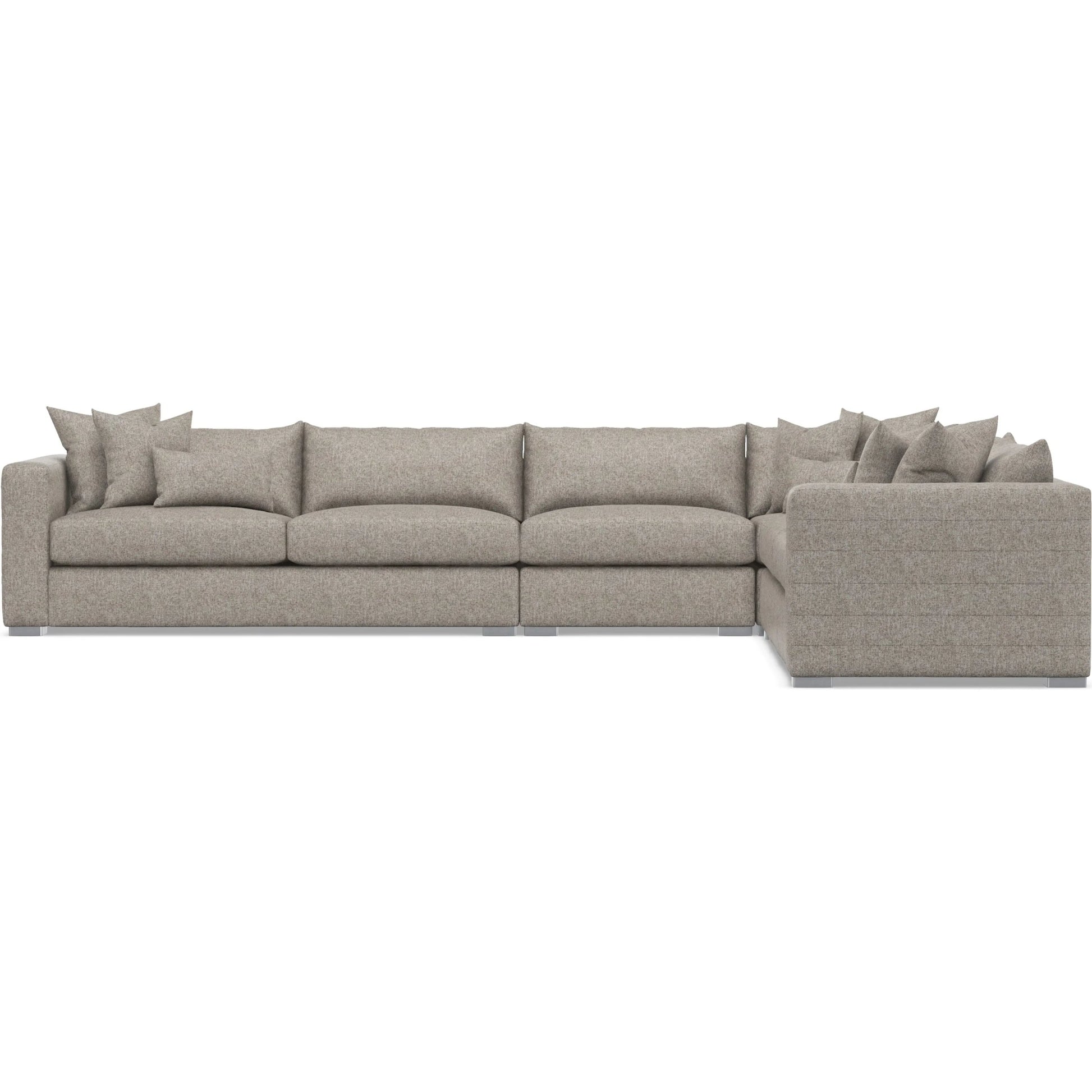 Helena 4-Piece Fabric Sectional by Bernhardt in stainless steel. Made from unique in a unique style.