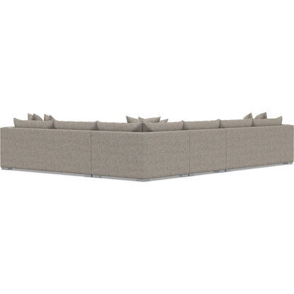 Helena 4-Piece Fabric Sectional by Bernhardt in stainless steel. Made from unique in a unique style.
