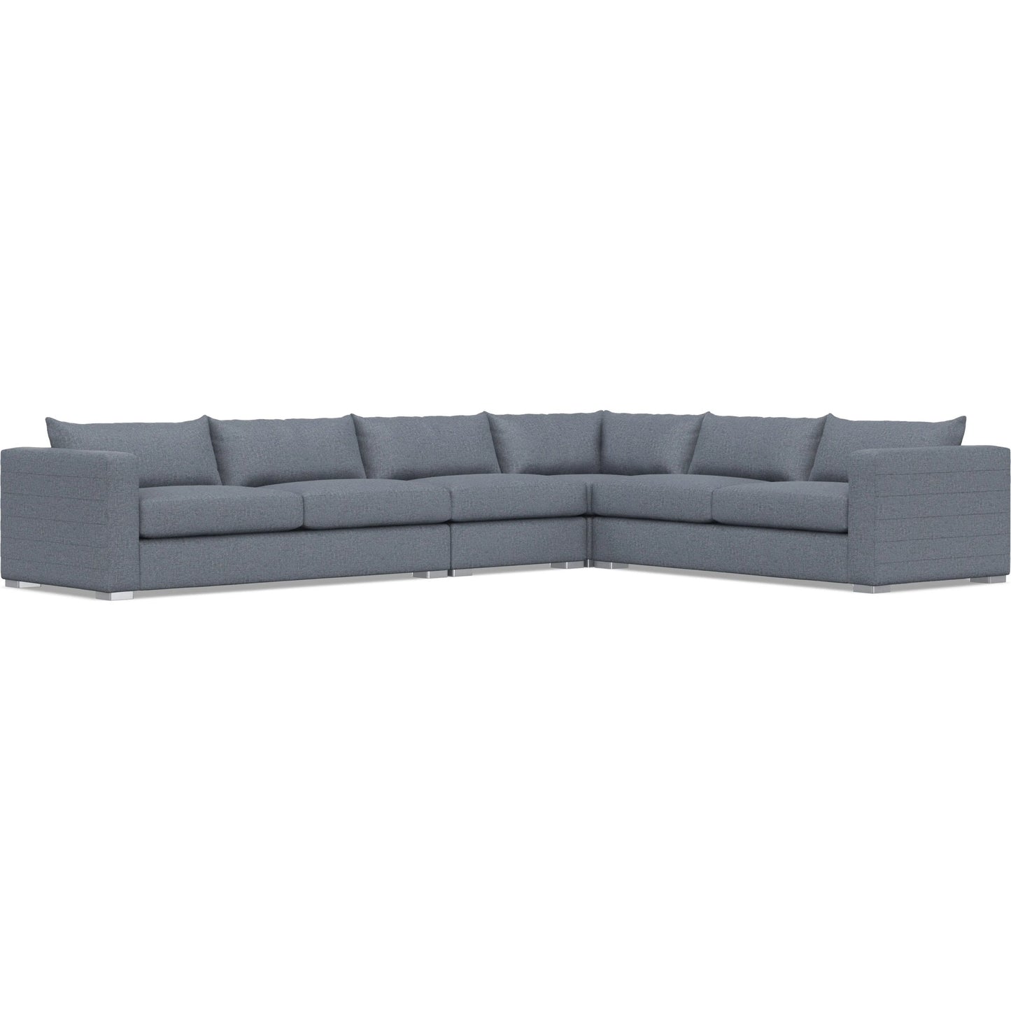026 SI-2634444 | Additional Silo | Helena 4-Piece Fabric Sectional by Bernhardt in stainless steel. Made from unique in a unique style.