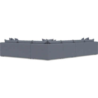 Helena 4-Piece Fabric Sectional by Bernhardt in stainless steel. Made from unique in a unique style.