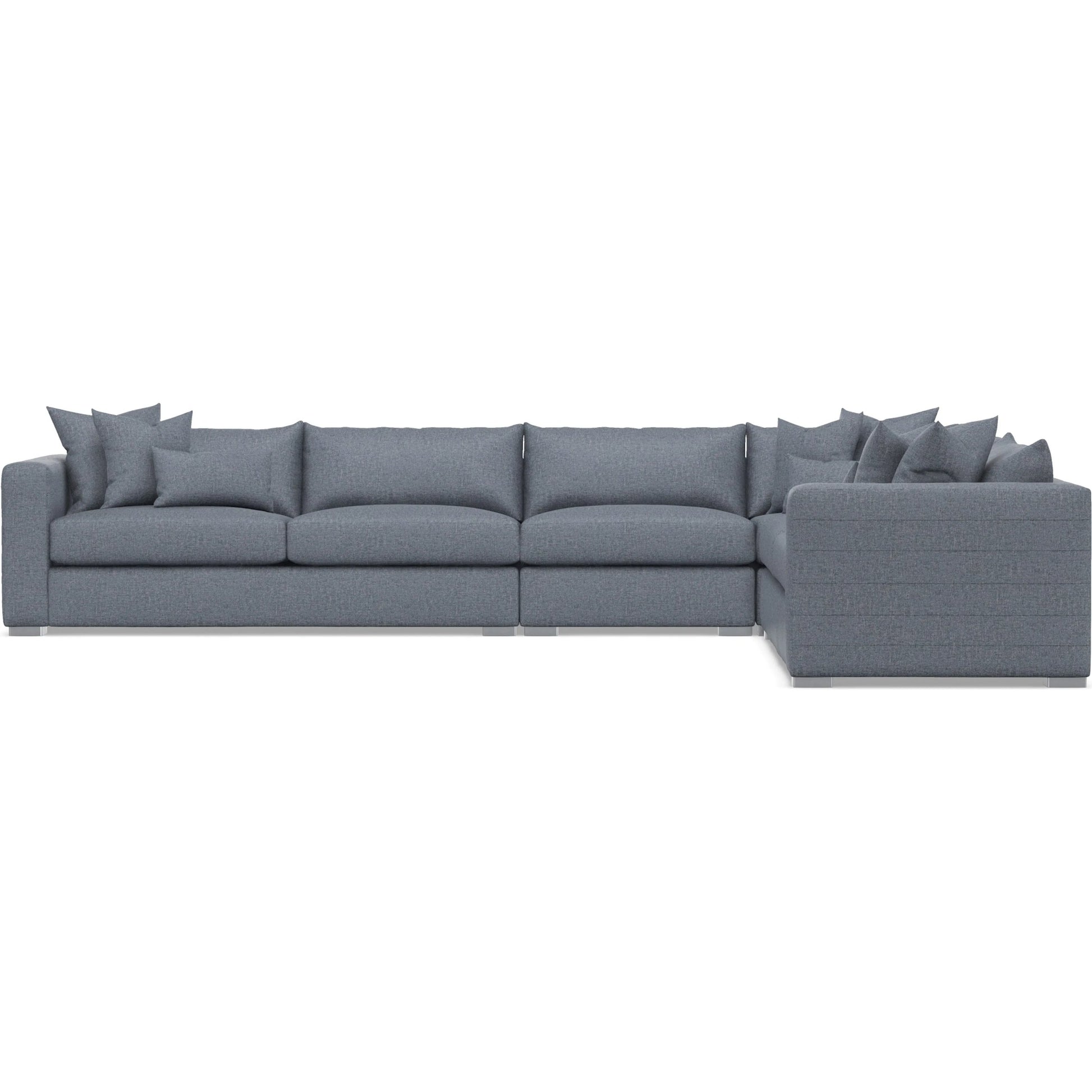 Helena 4-Piece Fabric Sectional by Bernhardt in stainless steel. Made from unique in a unique style.