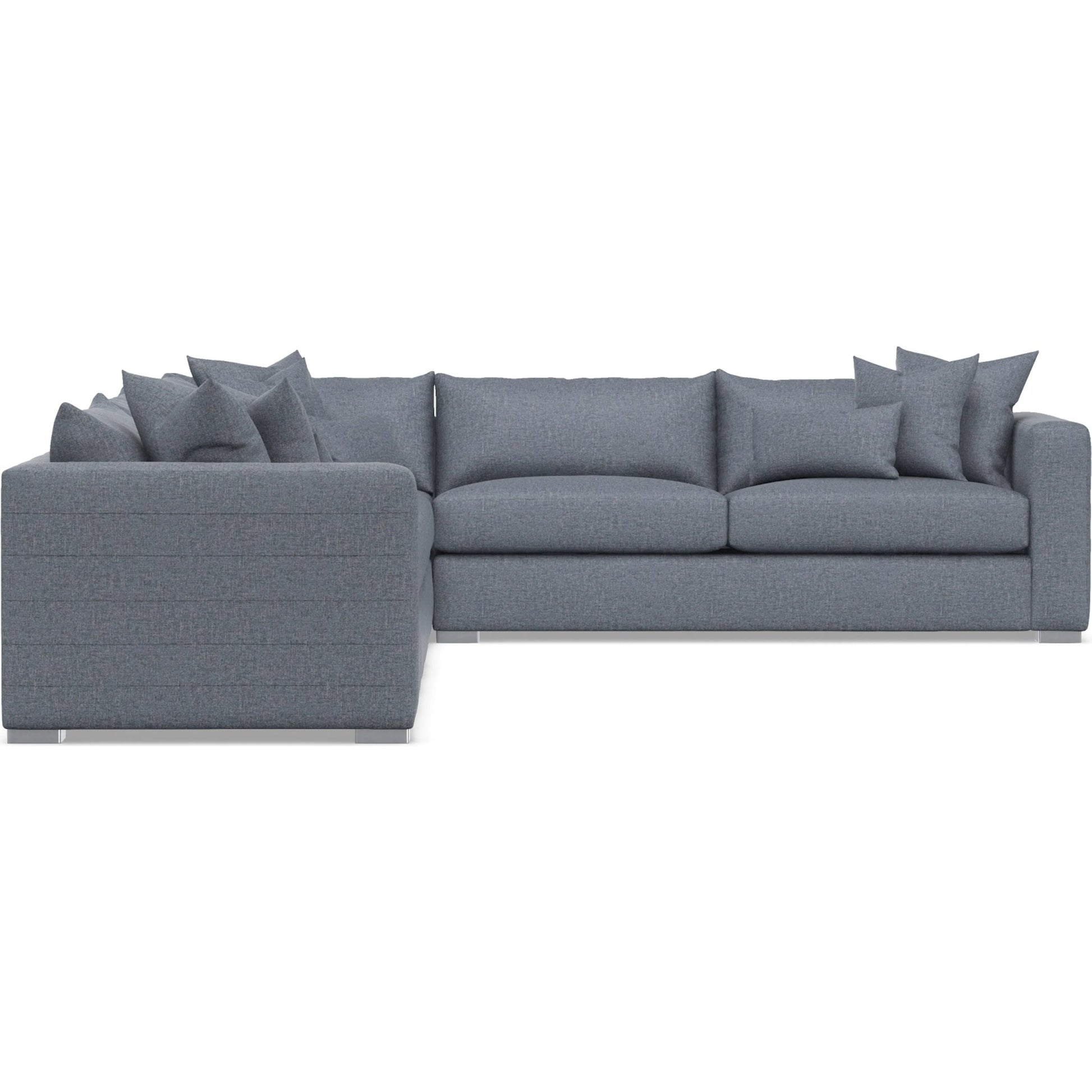 Helena 4-Piece Fabric Sectional by Bernhardt in stainless steel. Made from unique in a unique style.