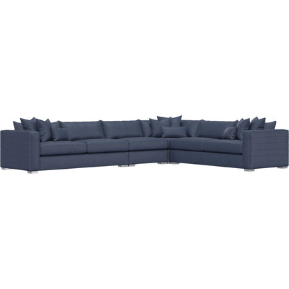 Helena 4-Piece Fabric Sectional by Bernhardt in stainless steel. Made from unique in a unique style.
