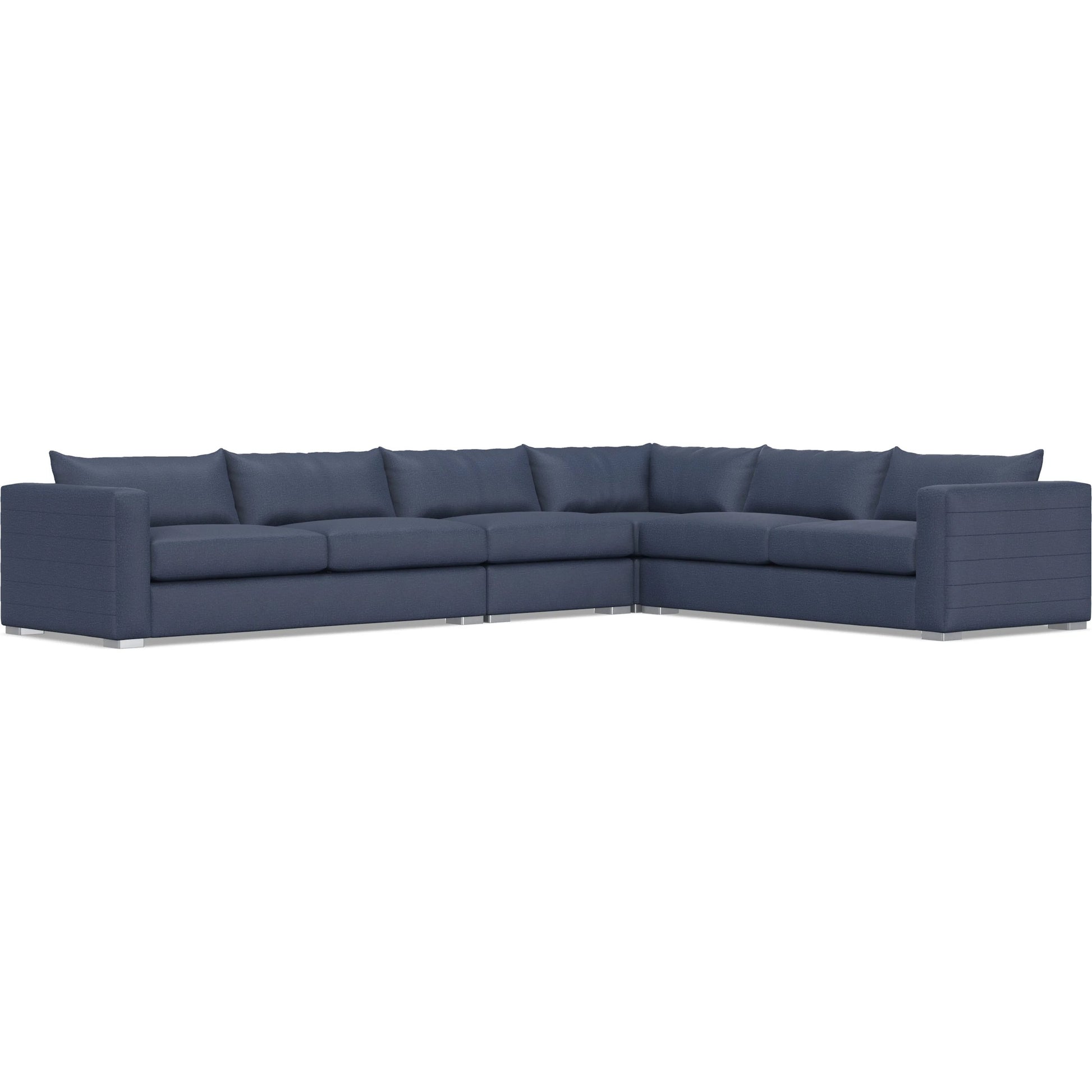 Helena 4-Piece Fabric Sectional by Bernhardt in stainless steel. Made from unique in a unique style.