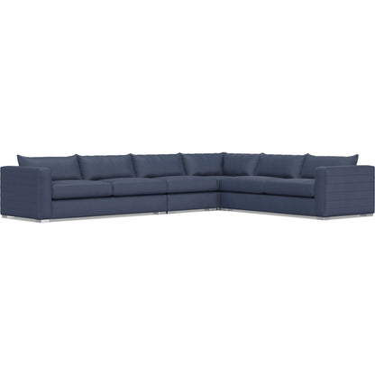 Helena 4-Piece Fabric Sectional by Bernhardt in stainless steel. Made from unique in a unique style.