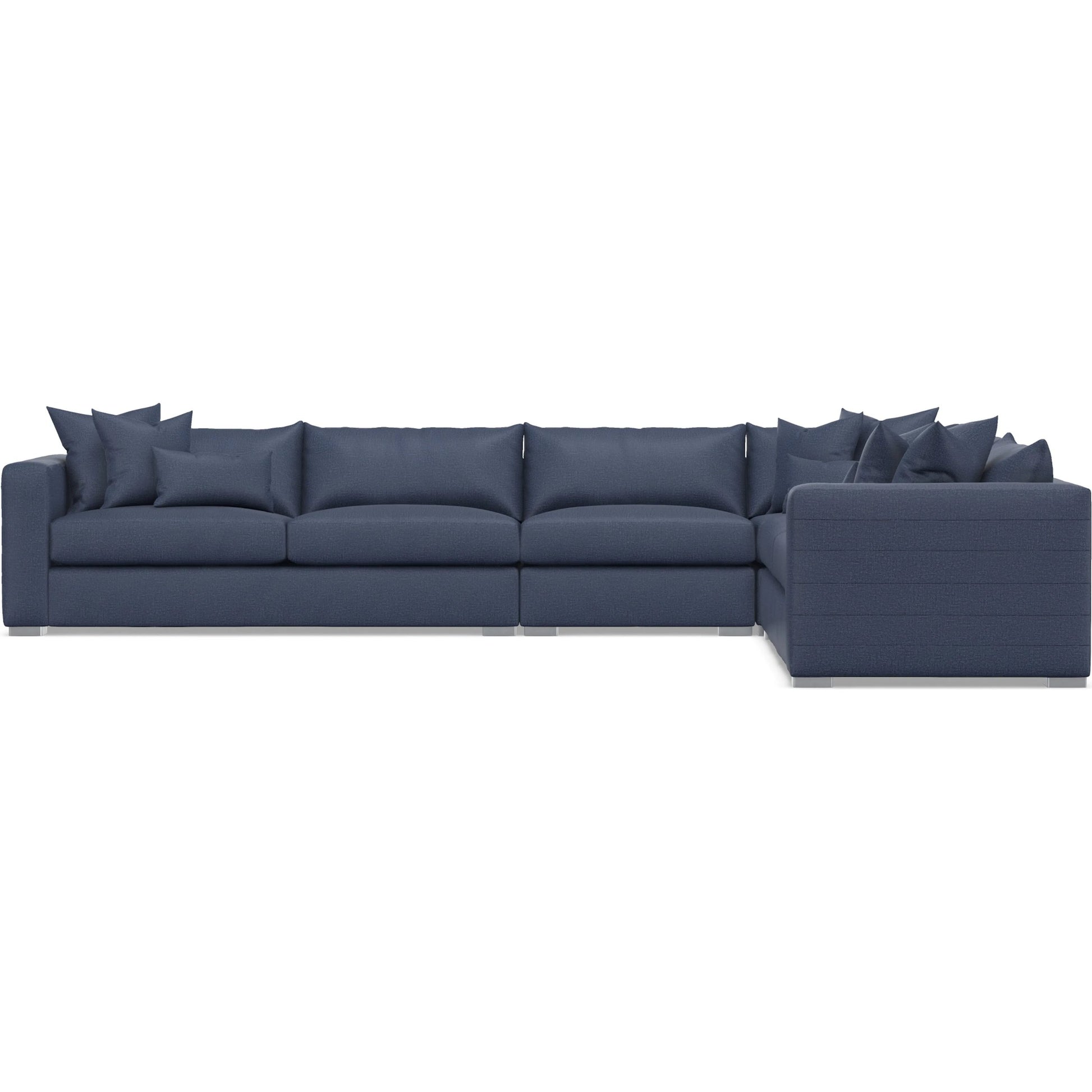 Helena 4-Piece Fabric Sectional by Bernhardt in stainless steel. Made from unique in a unique style.