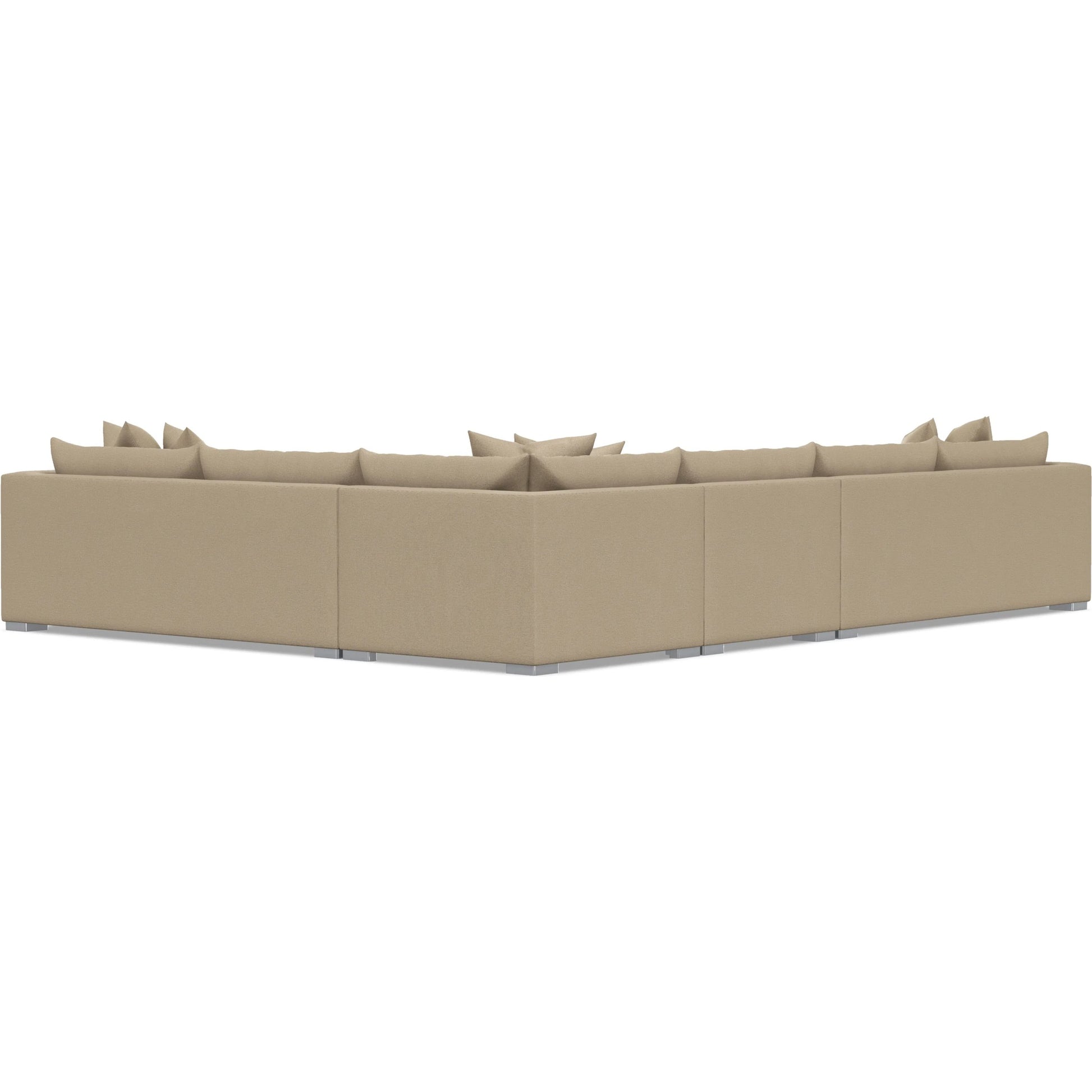 Helena 4-Piece Fabric Sectional by Bernhardt in stainless steel. Made from unique in a unique style.