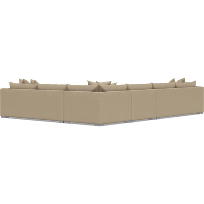 Helena 4-Piece Fabric Sectional by Bernhardt in stainless steel. Made from unique in a unique style.