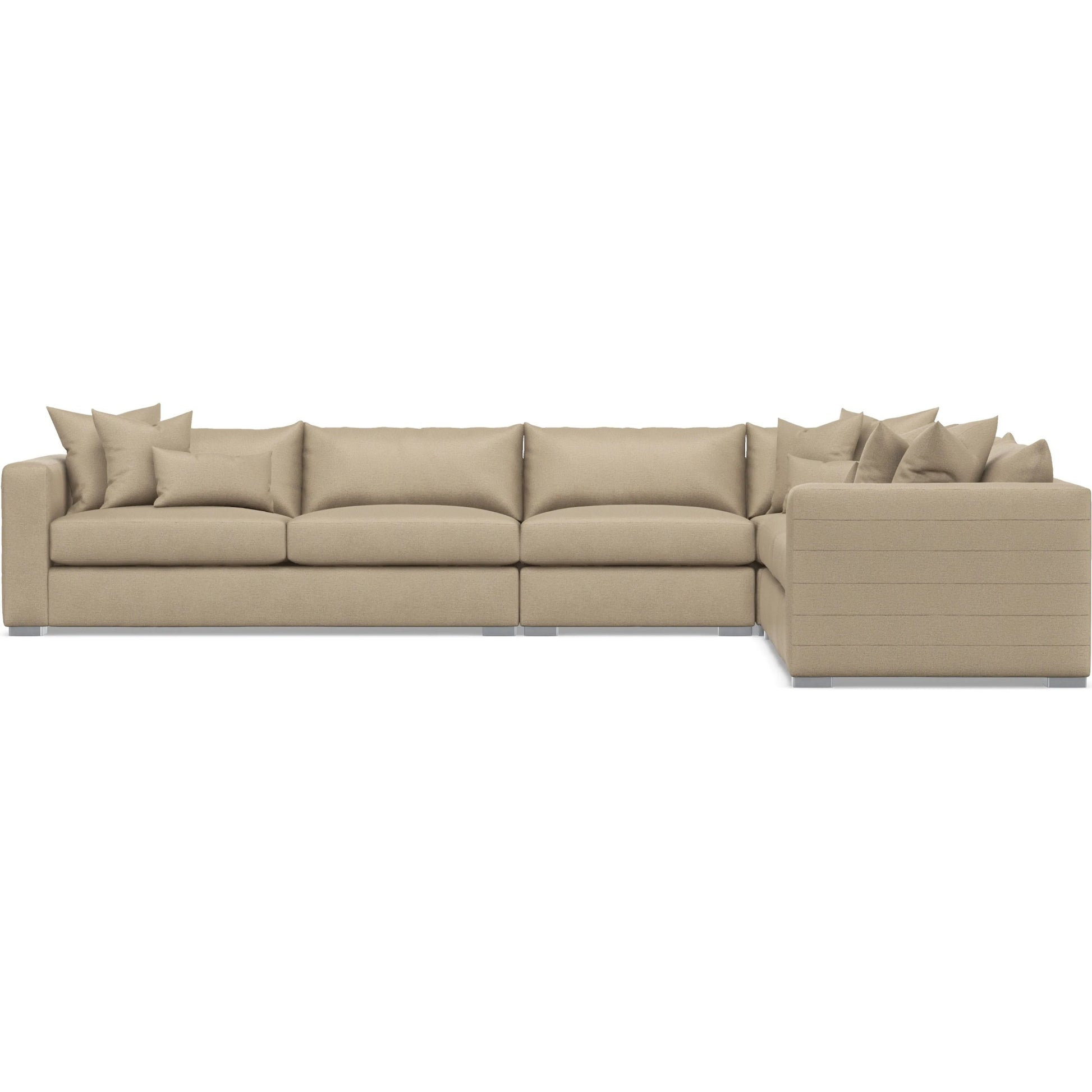 Helena 4-Piece Fabric Sectional by Bernhardt in stainless steel. Made from unique in a unique style.