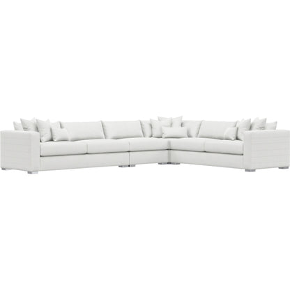 Helena 4-Piece Fabric Sectional by Bernhardt in stainless steel. Made from unique in a unique style.
