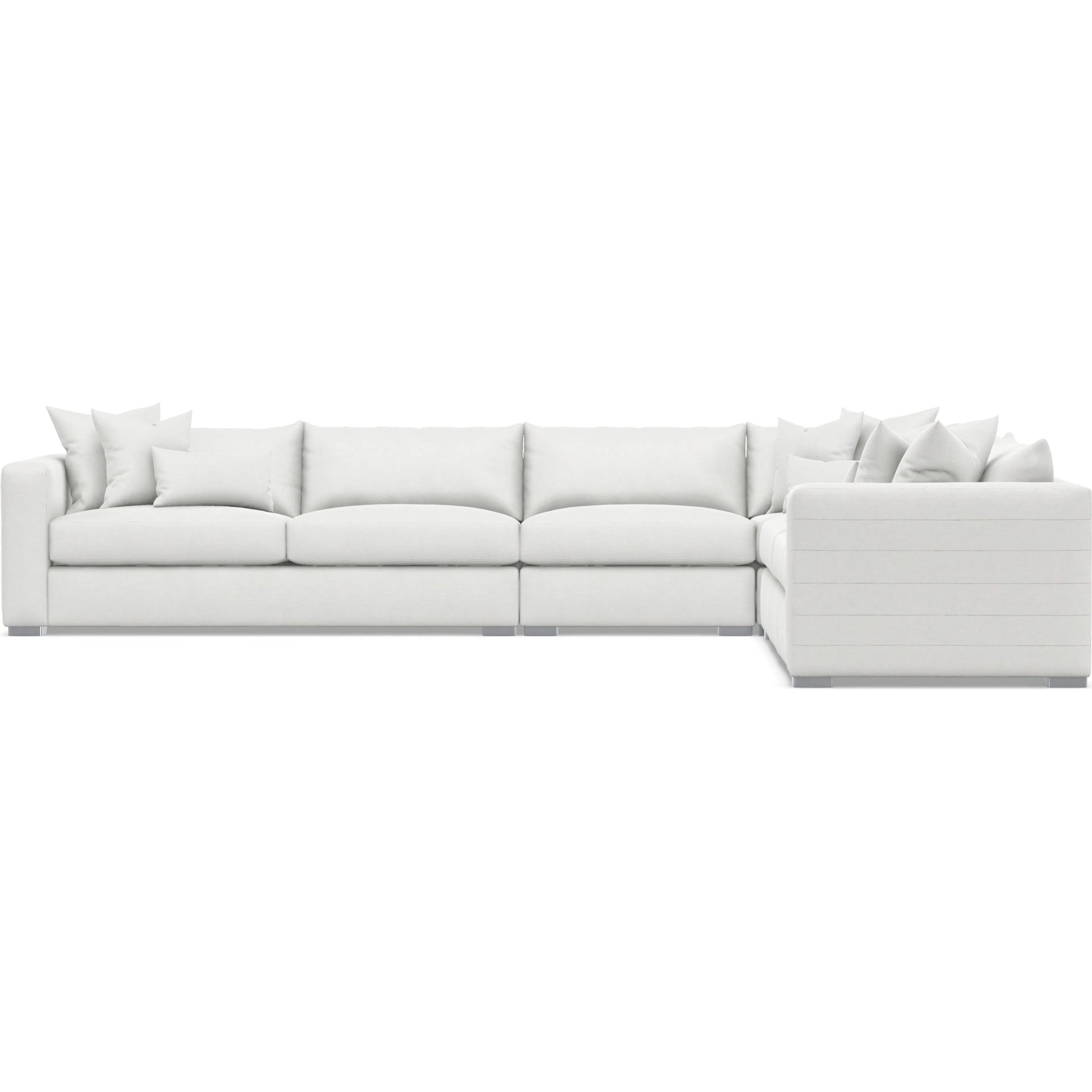 Helena 4-Piece Fabric Sectional by Bernhardt in stainless steel. Made from unique in a unique style.