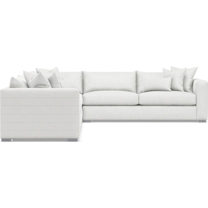 Helena 4-Piece Fabric Sectional by Bernhardt in stainless steel. Made from unique in a unique style.