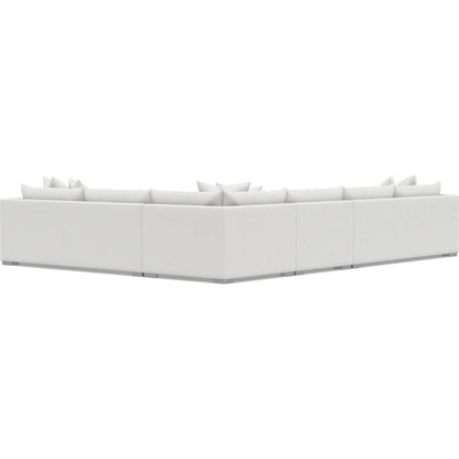 Helena 4-Piece Fabric Sectional by Bernhardt in stainless steel. Made from unique in a unique style.