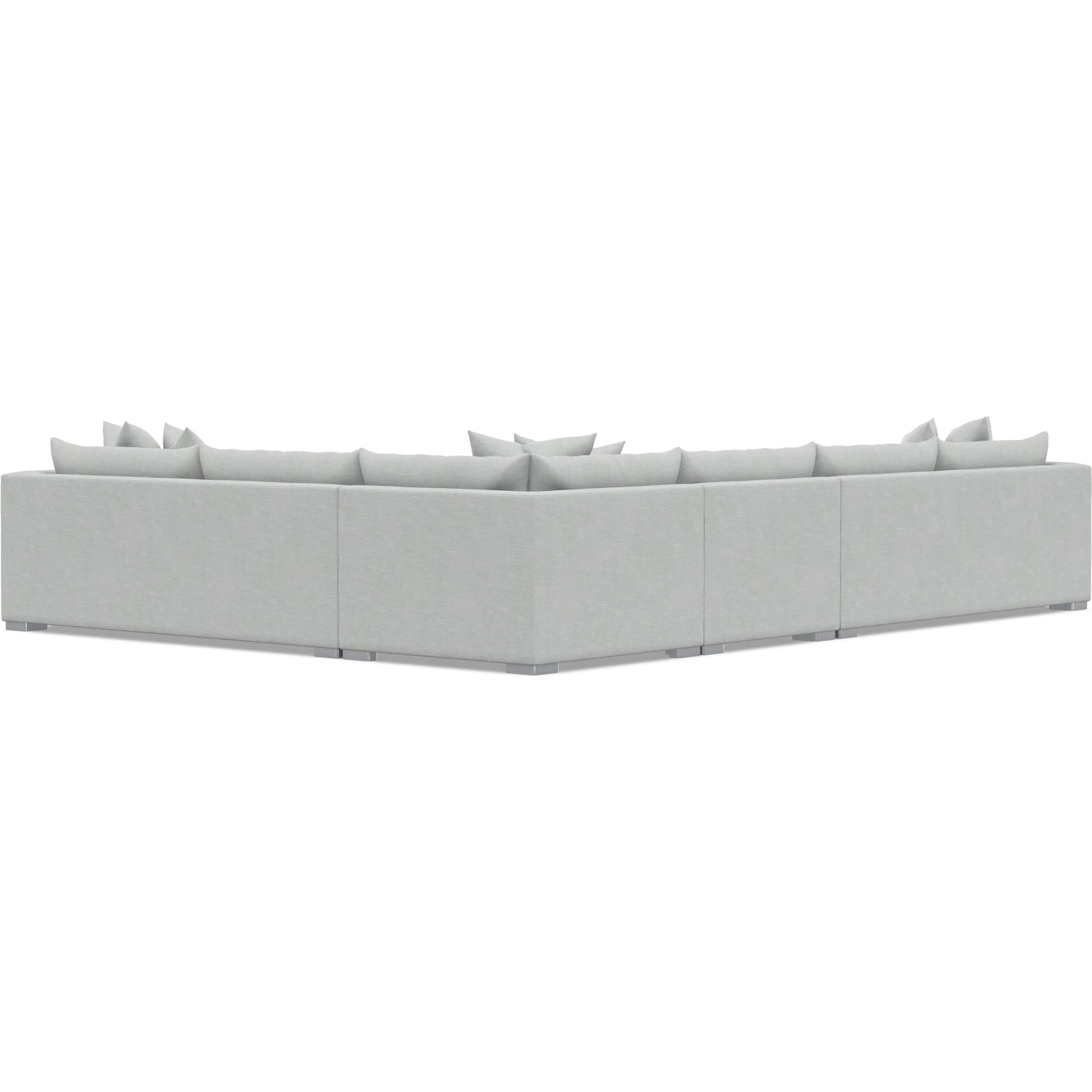 Helena 4-Piece Fabric Sectional by Bernhardt in stainless steel. Made from unique in a unique style.