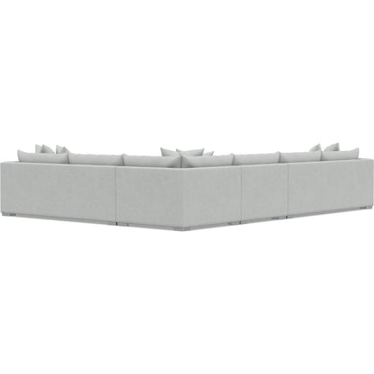 Helena 4-Piece Fabric Sectional by Bernhardt in stainless steel. Made from unique in a unique style.