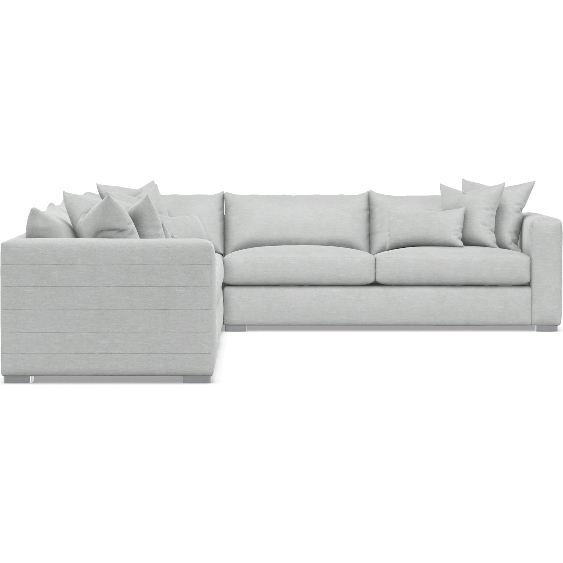 Helena 4-Piece Fabric Sectional by Bernhardt in stainless steel. Made from unique in a unique style.