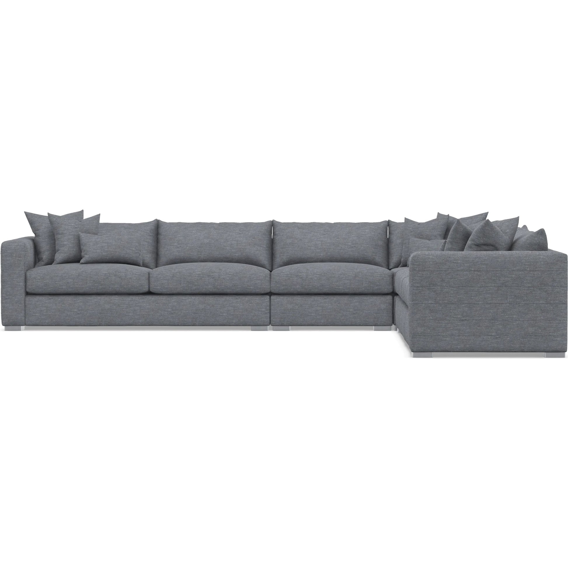 Helena 4-Piece Fabric Sectional by Bernhardt in stainless steel. Made from unique in a unique style.