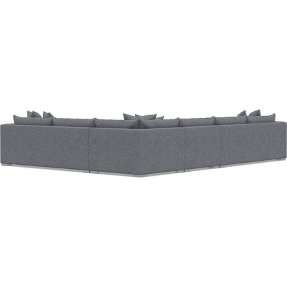 Helena 4-Piece Fabric Sectional by Bernhardt in stainless steel. Made from unique in a unique style.