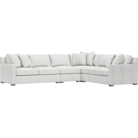 Kelsey 4-Piece Fabric Sectional by Bernhardt in wdf, 789 portobello. Made from unique in a unique style.