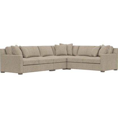 Kelsey 4-Piece Fabric Sectional by Bernhardt in wdf, 789 portobello. Made from unique in a unique style.