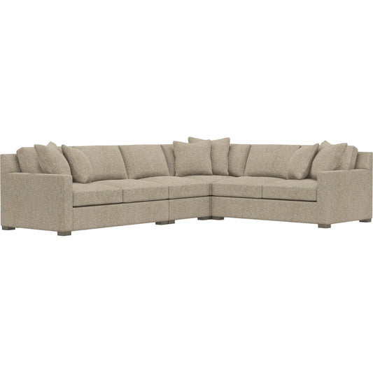 Kelsey 4-Piece Fabric Sectional by Bernhardt in wdf, 789 portobello. Made from unique in a unique style.