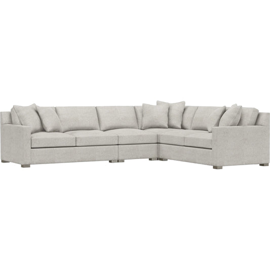 Kelsey 4-Piece Fabric Sectional by Bernhardt in wdf, 789 portobello. Made from unique in a unique style.