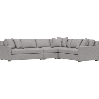 Kelsey 4-Piece Fabric Sectional by Bernhardt in wdf, 789 portobello. Made from unique in a unique style.