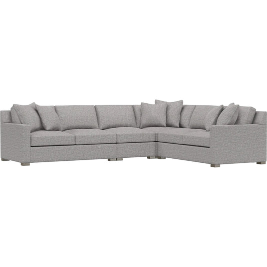 Kelsey 4-Piece Fabric Sectional by Bernhardt in wdf, 789 portobello. Made from unique in a unique style.