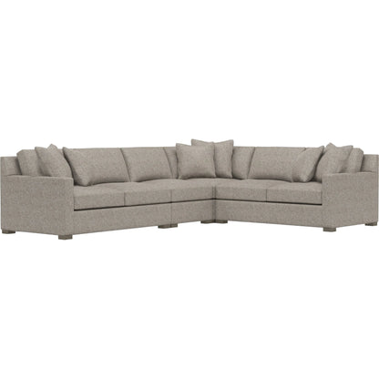 Kelsey 4-Piece Fabric Sectional by Bernhardt in wdf, 789 portobello. Made from unique in a unique style.