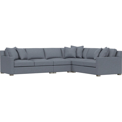 Kelsey 4-Piece Fabric Sectional by Bernhardt in wdf, 789 portobello. Made from unique in a unique style.