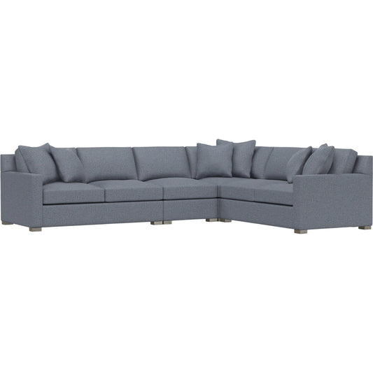 Kelsey 4-Piece Fabric Sectional by Bernhardt in wdf, 789 portobello. Made from unique in a unique style.