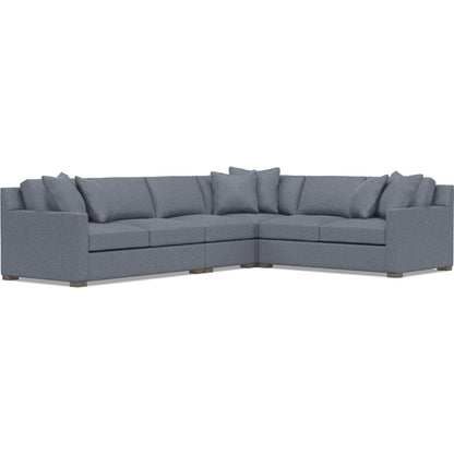 Kelsey 4-Piece Fabric Sectional by Bernhardt in wdf, 789 portobello. Made from unique in a unique style.