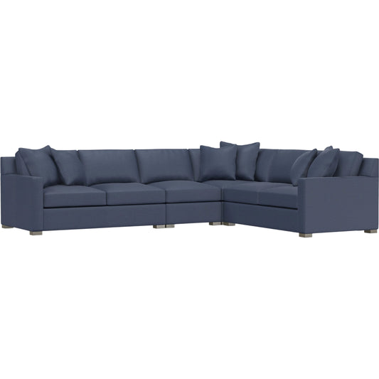 Kelsey 4-Piece Fabric Sectional by Bernhardt in wdf, 789 portobello. Made from unique in a unique style.
