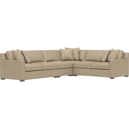 Kelsey 4-Piece Fabric Sectional by Bernhardt in wdf, 789 portobello. Made from unique in a unique style.