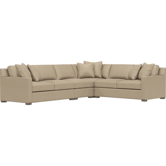 Kelsey 4-Piece Fabric Sectional by Bernhardt in wdf, 789 portobello. Made from unique in a unique style.