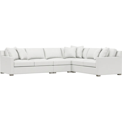 Kelsey 4-Piece Fabric Sectional by Bernhardt in wdf, 789 portobello. Made from unique in a unique style.