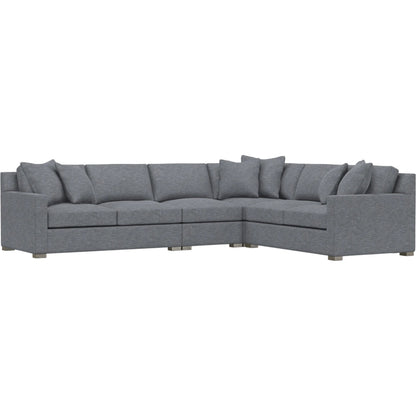 Kelsey 4-Piece Fabric Sectional by Bernhardt in wdf, 789 portobello. Made from unique in a unique style.