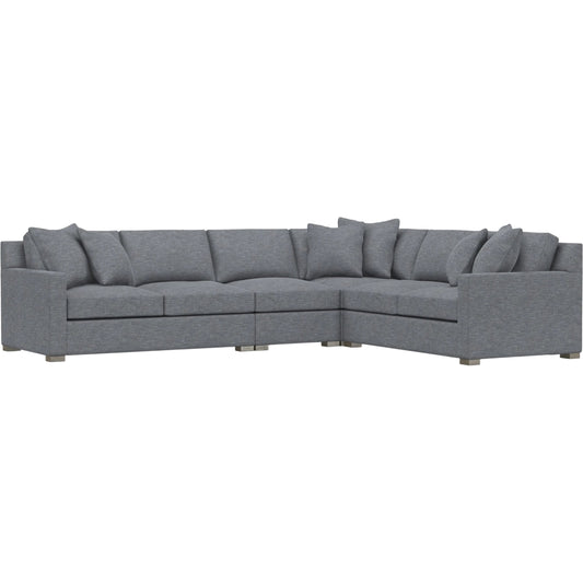 Kelsey 4-Piece Fabric Sectional by Bernhardt in wdf, 789 portobello. Made from unique in a unique style.