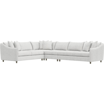 Joli 4-Piece Fabric Sectional by Bernhardt in wdf, 789 portobello. Made from unique in a unique style.